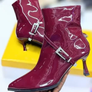 coffee patent leather boots (copy)