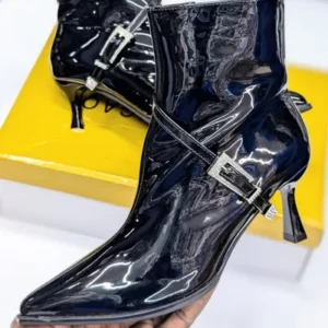 maroon patent leather boots (copy)