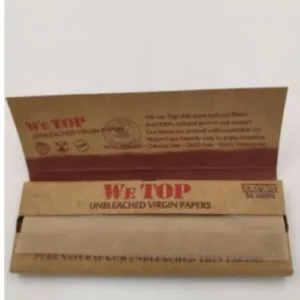unbleached slim brown rolling papers – 1 1/4 size