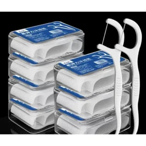 dental floss picks 2 in 1 toothpick & floss