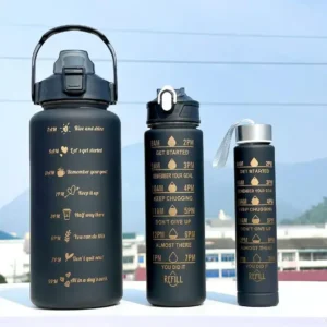3-in-1 Motivational Water Bottle