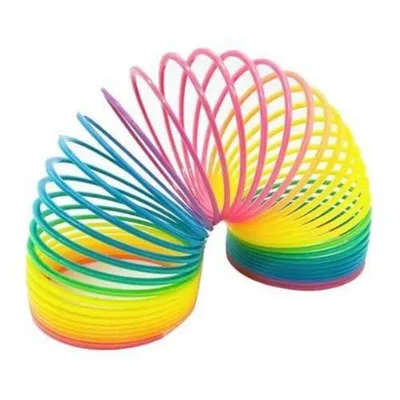 magic rainbow slinky spring coil