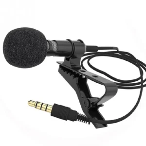 portable 3.5mm clip on lavalier microphone