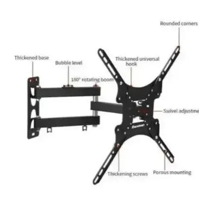 tv wall mount stand (14″–55″, swivel & fixed)